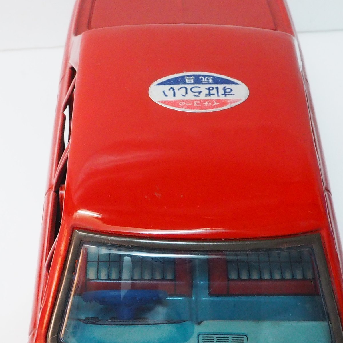 イチコー【日産セドリック スペシャル NISSAN Cedric Special 赤レッド】当時物ブリキ製 自動車 TIN TOY■ニッサン ICHIKO【箱無】0673_画像7