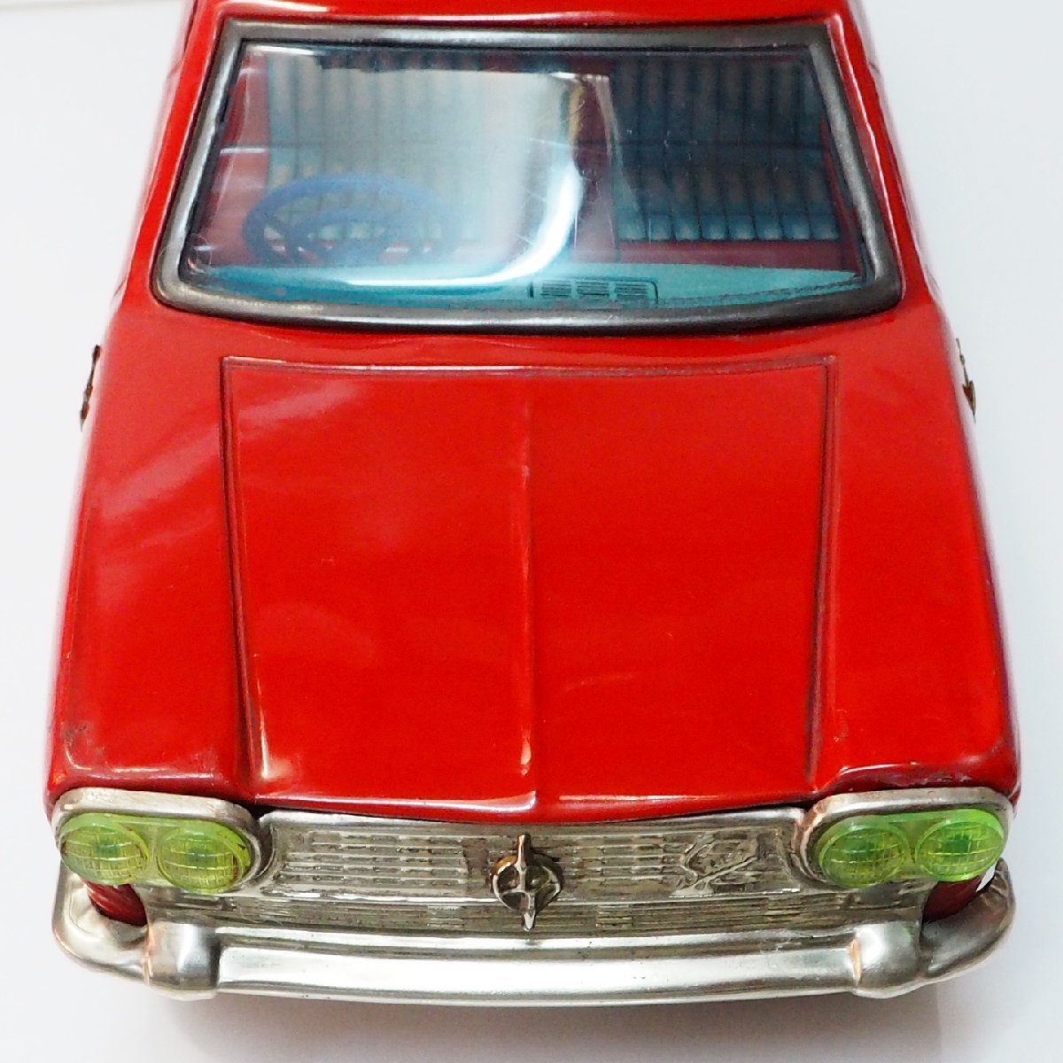 イチコー【日産セドリック スペシャル NISSAN Cedric Special 赤レッド】当時物ブリキ製 自動車 TIN TOY■ニッサン ICHIKO【箱無】0673_画像6