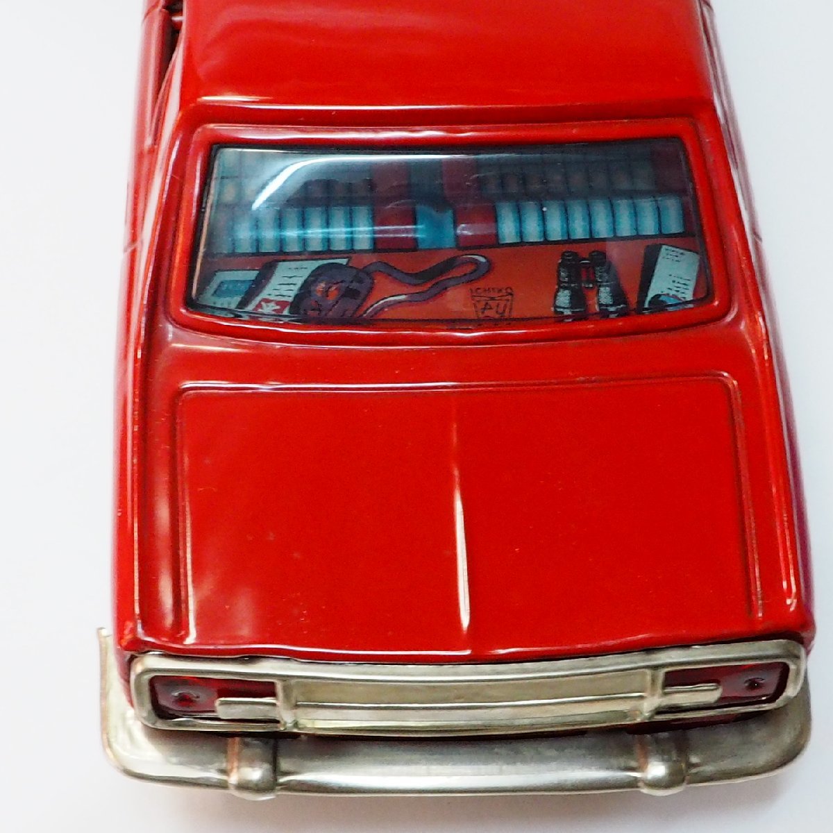 イチコー【日産セドリック スペシャル NISSAN Cedric Special 赤レッド】当時物ブリキ製 自動車 TIN TOY■ニッサン ICHIKO【箱無】0673_画像8