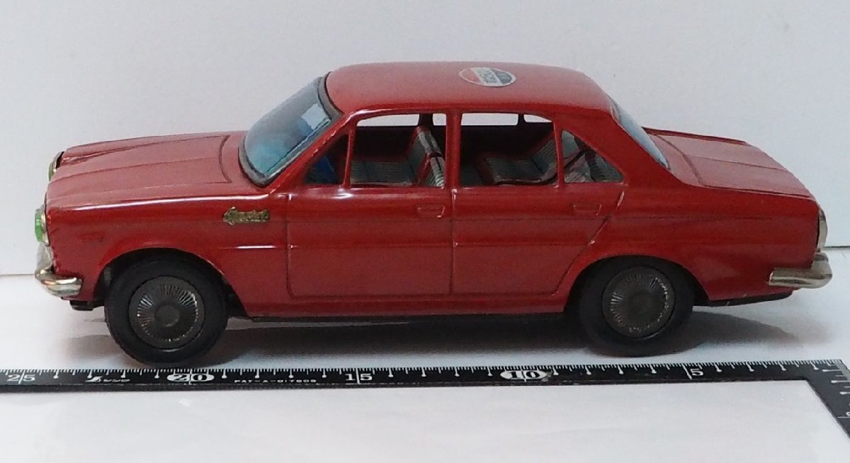 イチコー【日産セドリック スペシャル NISSAN Cedric Special 赤レッド】当時物ブリキ製 自動車 TIN TOY■ニッサン ICHIKO【箱無】0673_画像２