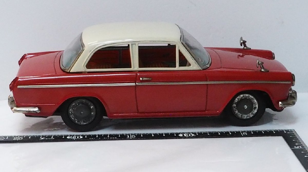 増田屋【ダイハツ コンパーノ ベルリーナ赤COMPAGNO BERLINA リモコン欠】当時物ブリキ製ミニカー TIN MODERN TOYSマスダヤTM 【箱無】0701_画像4