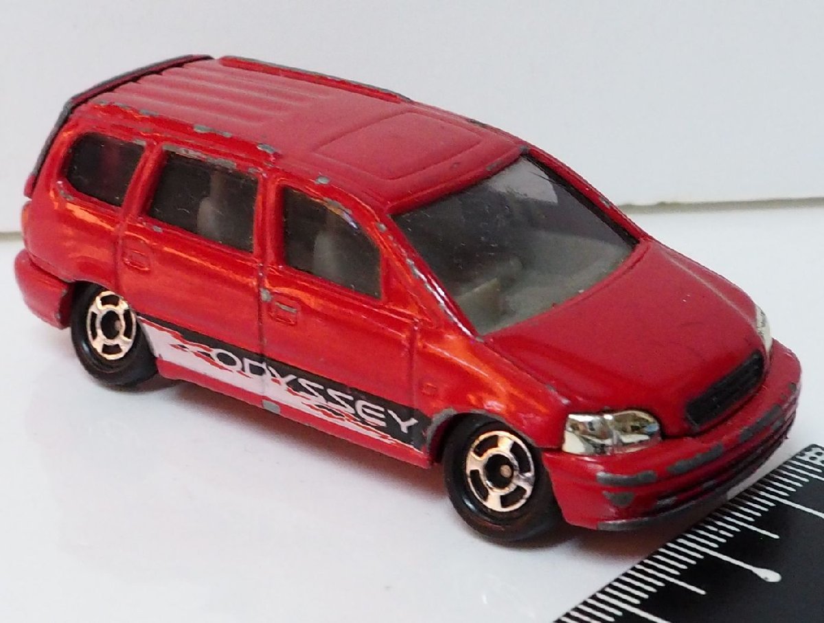 トミカ No.46【ホンダ オデッセイ HONDA ODYSSEY 赤レッド】1/66ミニカー■本田【中古】送料込_画像２