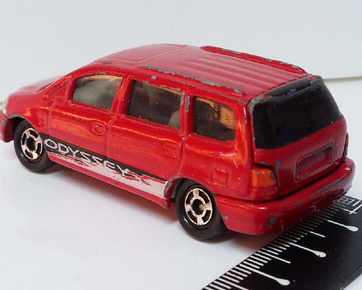 トミカ No.46【ホンダ オデッセイ HONDA ODYSSEY 赤レッド】1/66ミニカー■本田【中古】送料込_画像4