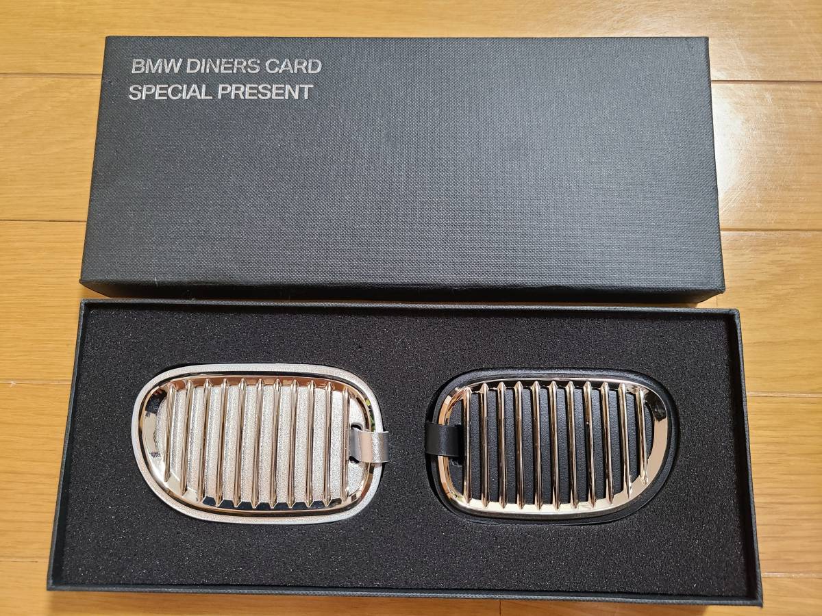 未使用 BMW Diners Club Card ネームタグ ラゲージタグ 牛革製 非売品