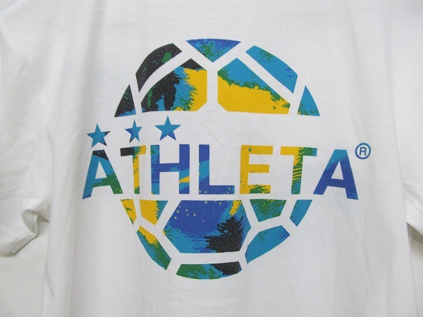 ATHLETA アスレタ プリント Tシャツ 白 M b18065_画像5