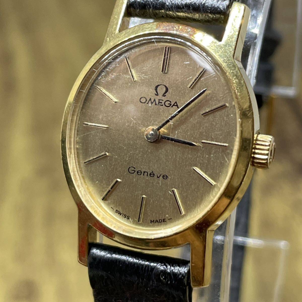 ☆箱付き☆稼働☆ OMEGA オメガ ジュネーブ Geneve レディース 腕時計