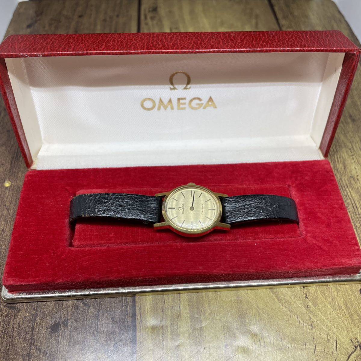 ☆箱付き☆稼働☆ OMEGA オメガ ジュネーブ Geneve レディース 腕時計