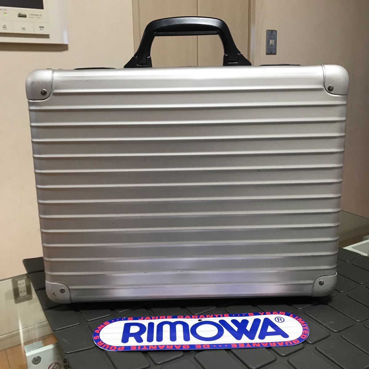 #A 廃盤/レア/希少【RIMOWA】リモワ アタッシュケース トランクケース アルミジュラルミンケース ヴィンテージ/オールドリモワ 超軽量の画像5