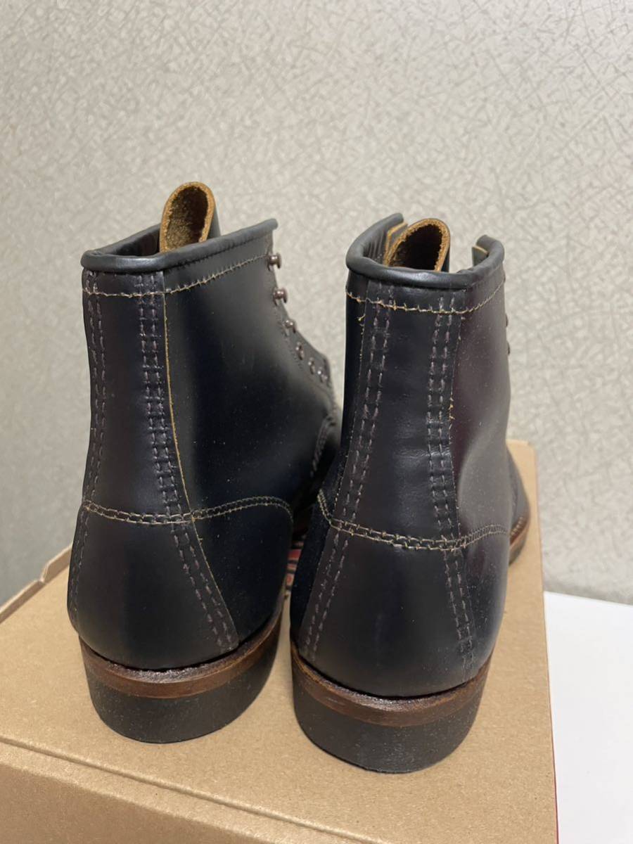 【未使用】RED WING 9060 Beckman Boot FLAT BOX US8D 26cm レッドウィング ベックマンブーツ フラットボックスブラッククロンダイク 茶芯_画像3