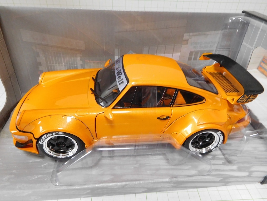 * Solido 1/18 Porsche 964 RWB Rauh Welt Hibiki orange 2016