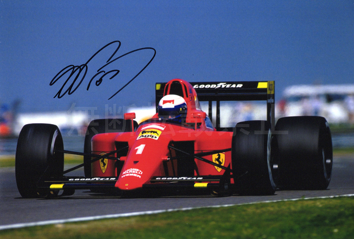 アラン・プロスト フェラーリ 直筆サインフォト/写真 F1 Alain Prost