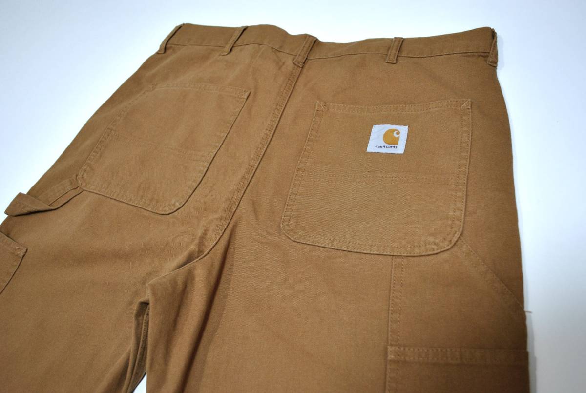 90s OLD Carhartt 2タック チノパンツ W34 皮タグ 古着-