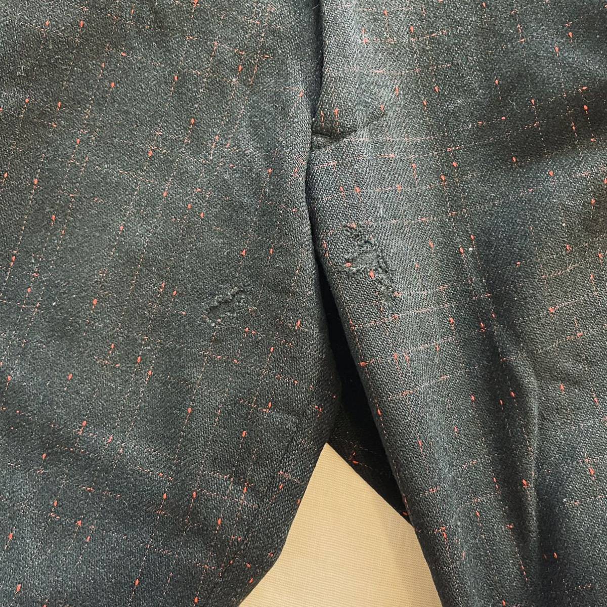 50s vintage SPECIAL!! カスリ ツータック スラックス 50s vintage SPECIAL!! カスリ ツータック スラックス