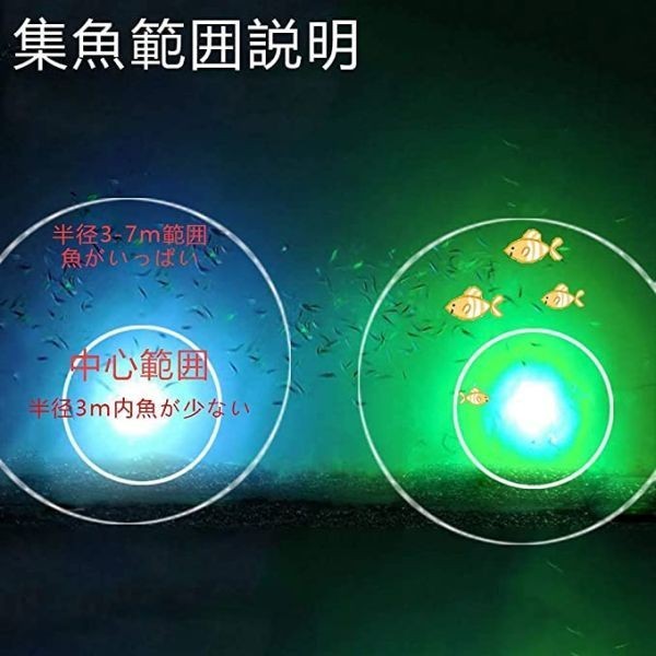 AGOOL 水中集魚灯 20w 集魚ライト LED集魚灯 高輝度 夜釣り 船釣り 堤防 漁港 イカ アジング タイラバ 12v 24v兼用 防水レベルIP68_画像4