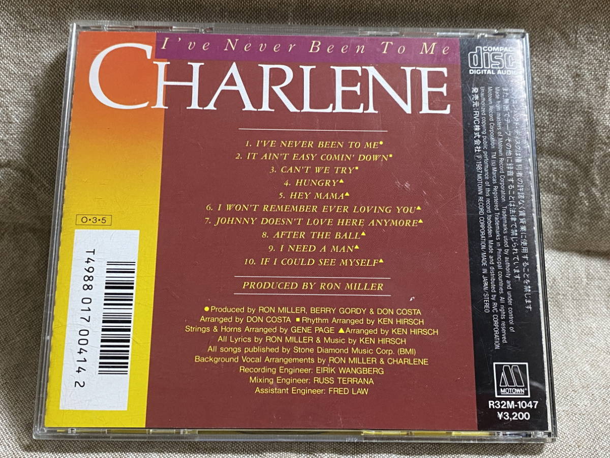 [R&B/SOUL] CHARLENE - I'VE NEVER BEEN TO ME R32M-1047 国内初版 日本盤 税表記なし3200円盤_画像2