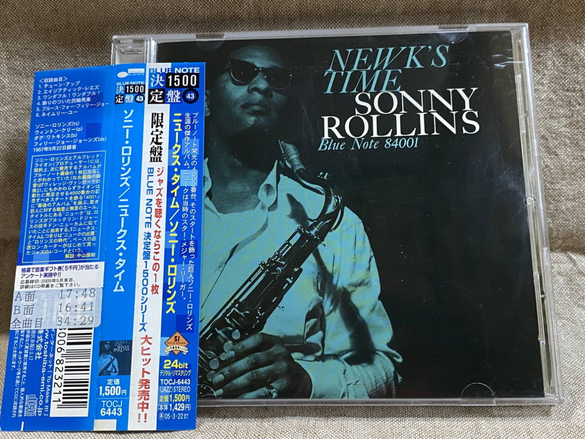 SONNY ROLLINS - NEWK'S TIME TOCJ-6443 日本盤 帯付_画像1