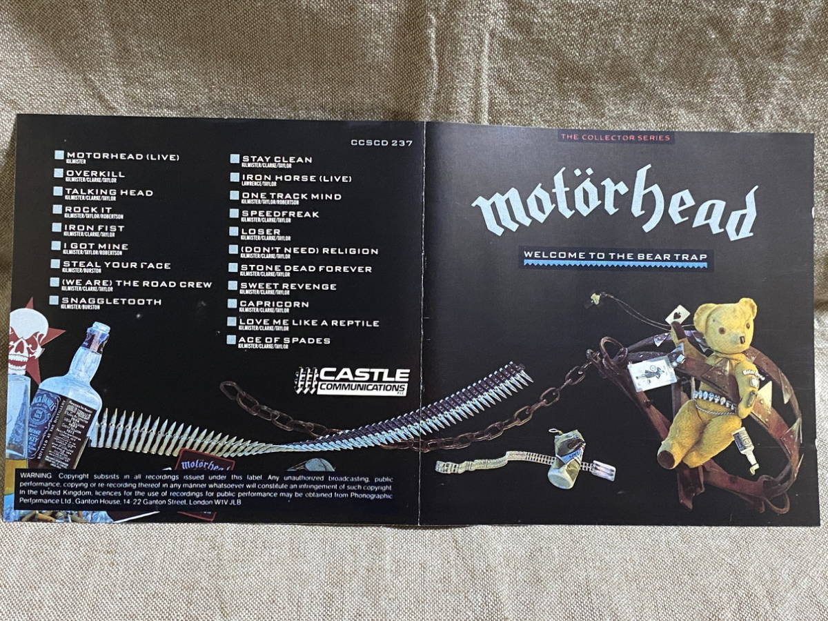 MOTORHEAD - WELCOME TO THE BEAR TRAP 90年 ベスト盤 廃盤 レア盤_画像5