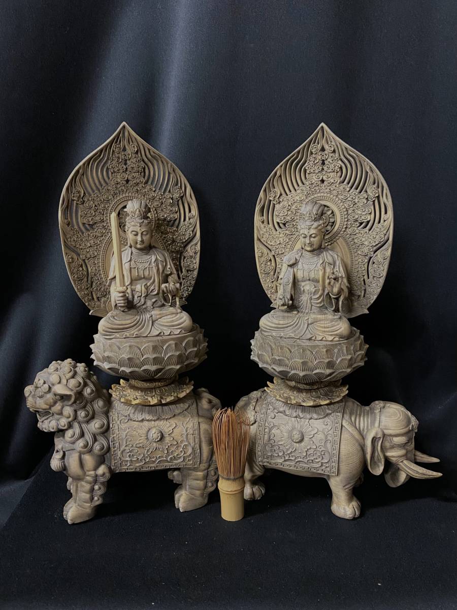 古美術 総楠材 仏教工芸品 木彫仏教 時代彫刻 極上品 仏師で仕上げ品