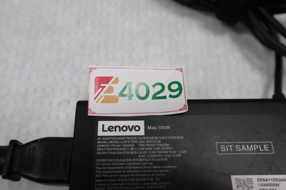 E4029 & Lenovo-ラップトップアダプターADL100YCC3A ,100w,AC,20v,5a _画像4