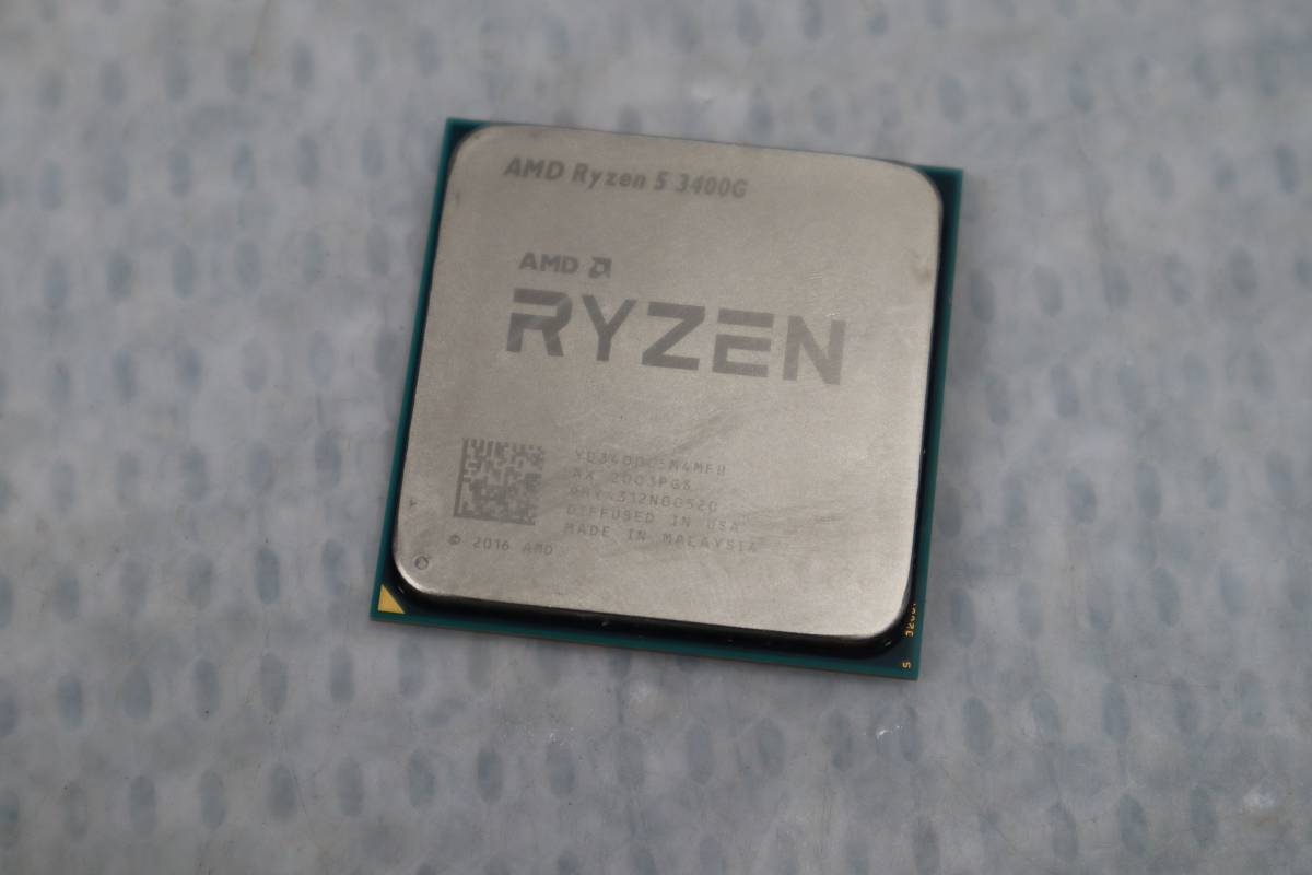 E4181 Y 中古品 AMD CPU Ryzen 5 3400G 3.7GHz AM4_画像1