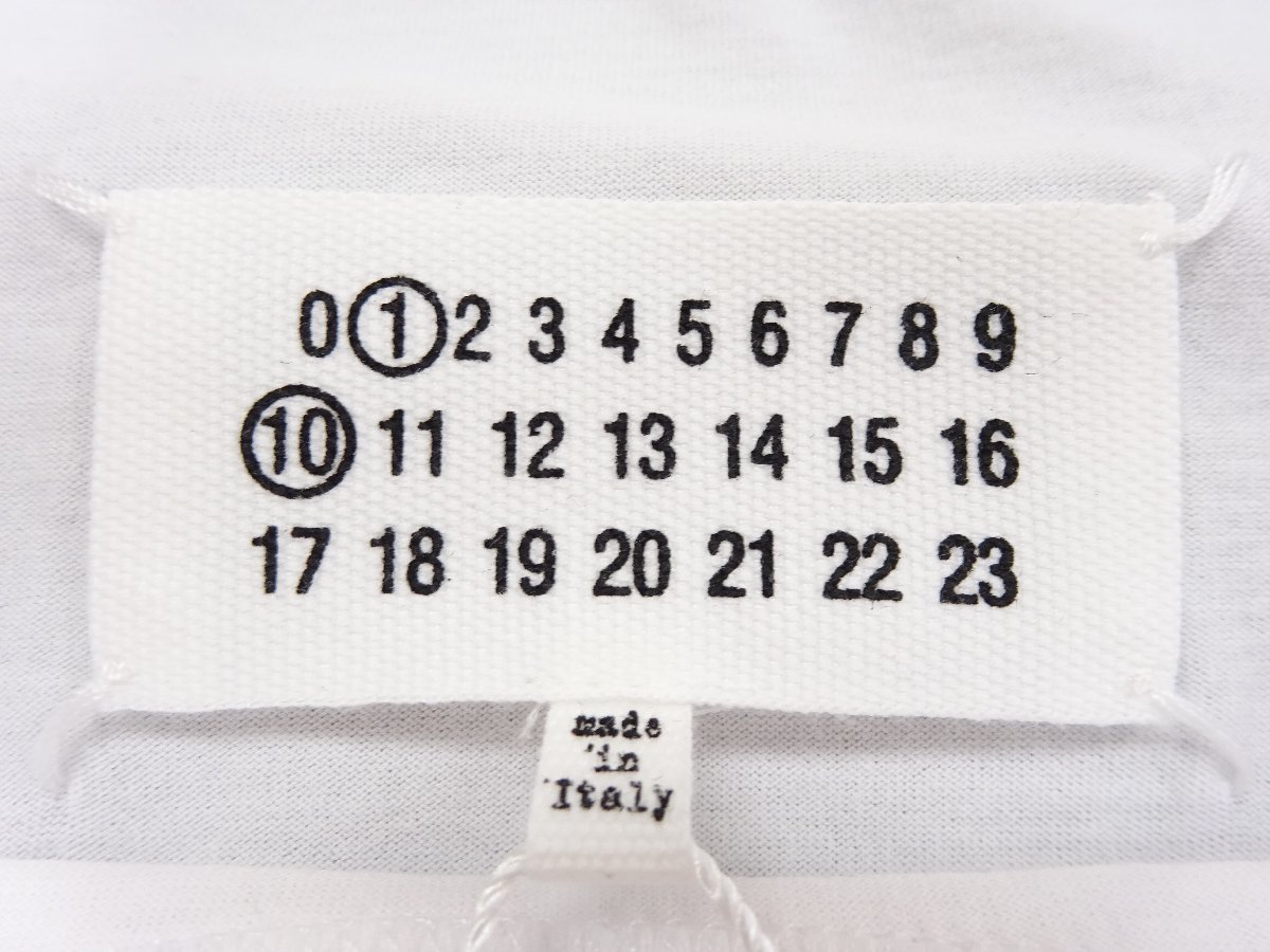 XXL【未使用タグ付】メゾン・マルジェラ Maison Margiela Tシャツ カレンダー ロゴ メンズ ホワイト S50GC0684 半袖_画像4