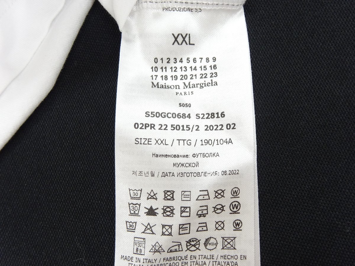 XXL【未使用タグ付】メゾン・マルジェラ Maison Margiela Tシャツ カレンダー ロゴ メンズ ホワイト S50GC0684 半袖_画像8
