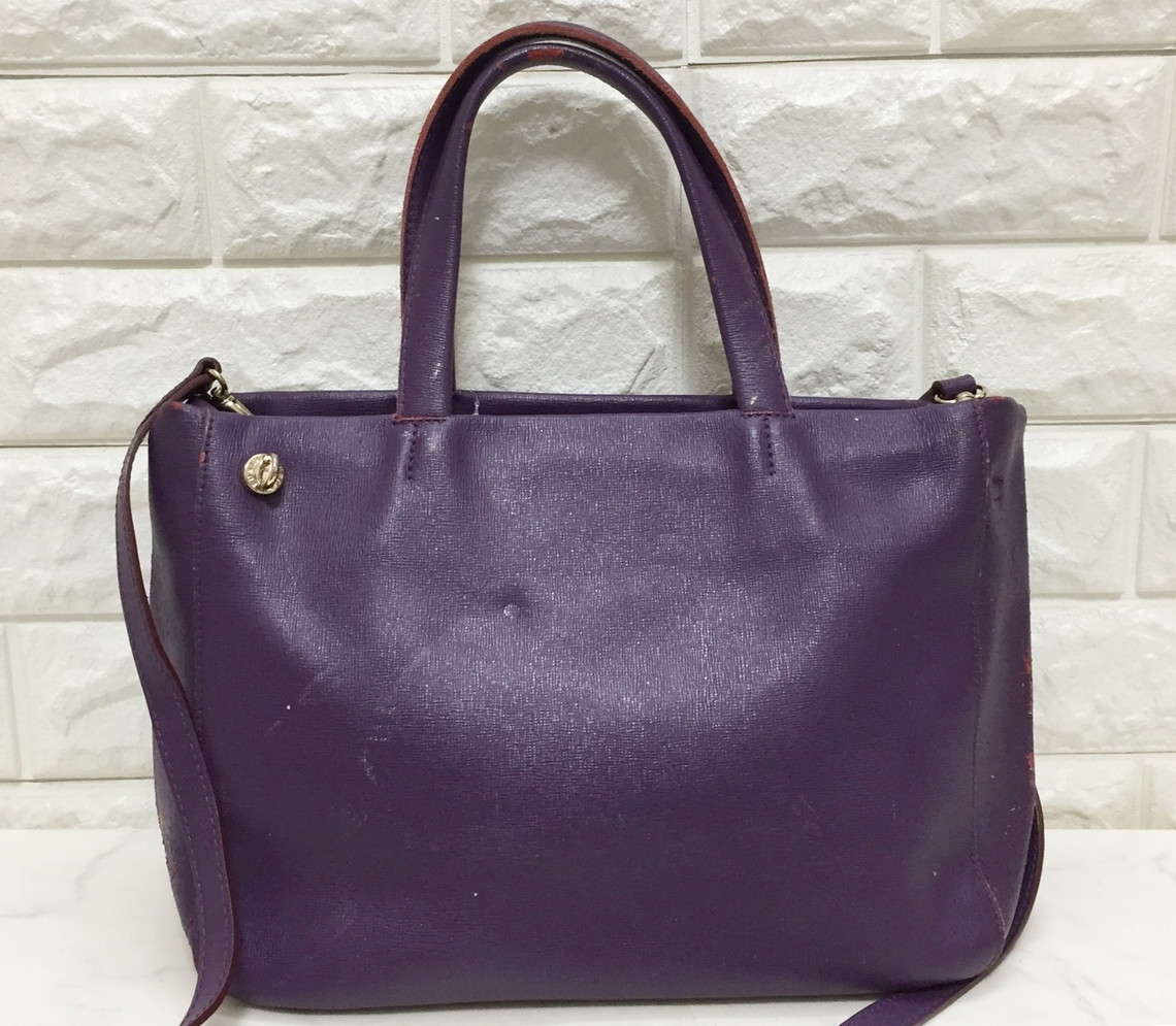 no16250 FURLA フルラ レザー 2way ショルダー トート バッグ_画像1