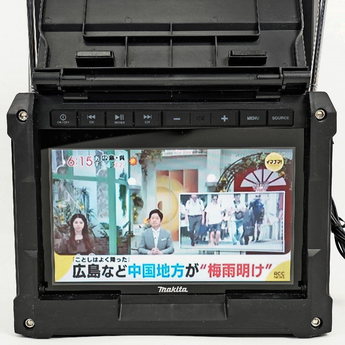 美品 makita マキタ 充電式ラジオ付テレビ TV100 10V型 ポータブル
