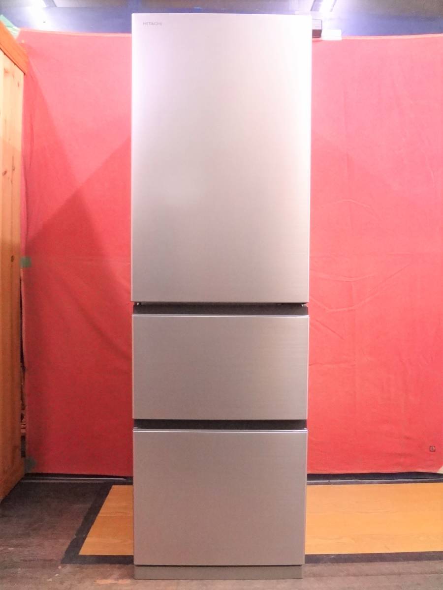 日立3ドア冷蔵庫R-V32NV 315L 自動製氷右開き2021年製－日本代購代Bid