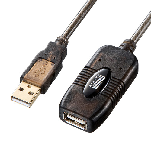 【国際ブランド】 20m延長USBアクティブリピーターケーブル 最大20m延長できるハイパワー サンワサプライ KB-USB-R220 新品 送料無料 USB