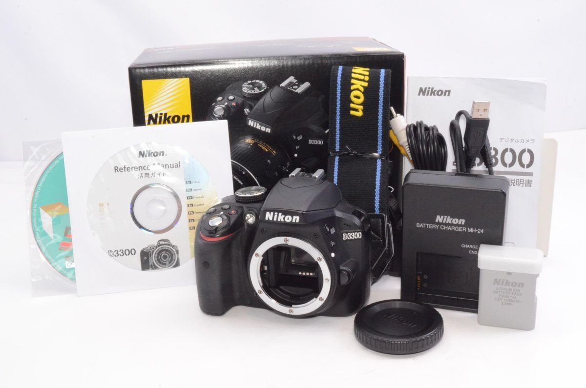 値頃 Nikon デジタル一眼レフカメラ D3300 ボディ ブラック D3300BK