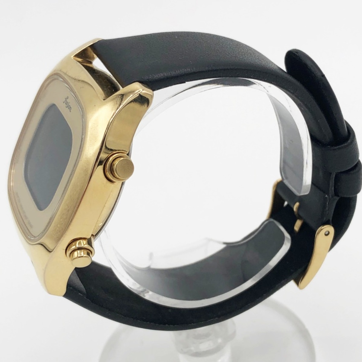 〇〇 ALBA アルバ Fusion 腕時計 AFSM403 ブラック x ゴールド やや傷や汚れあり_画像2