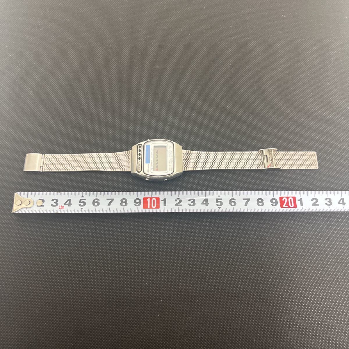 SEIKO セイコー A156-5010 ソーラー クオーツ 社外ベルト メンズ腕時計 時計 不動品 ◎インボイス対応可◎_画像7