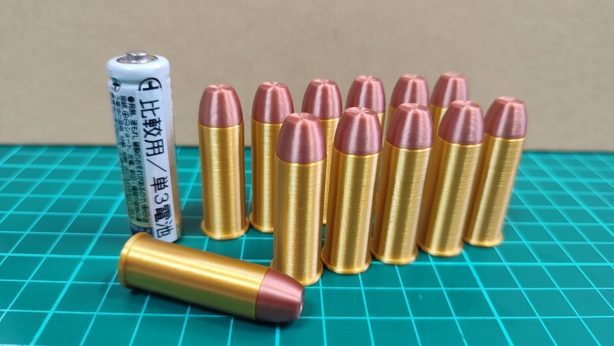 .44 Remington Magnum 弾風 ダミーカート 12個セット【送料無料】(検) .44 レミントン マグナム 44 マグナム 撮影小物に_画像1