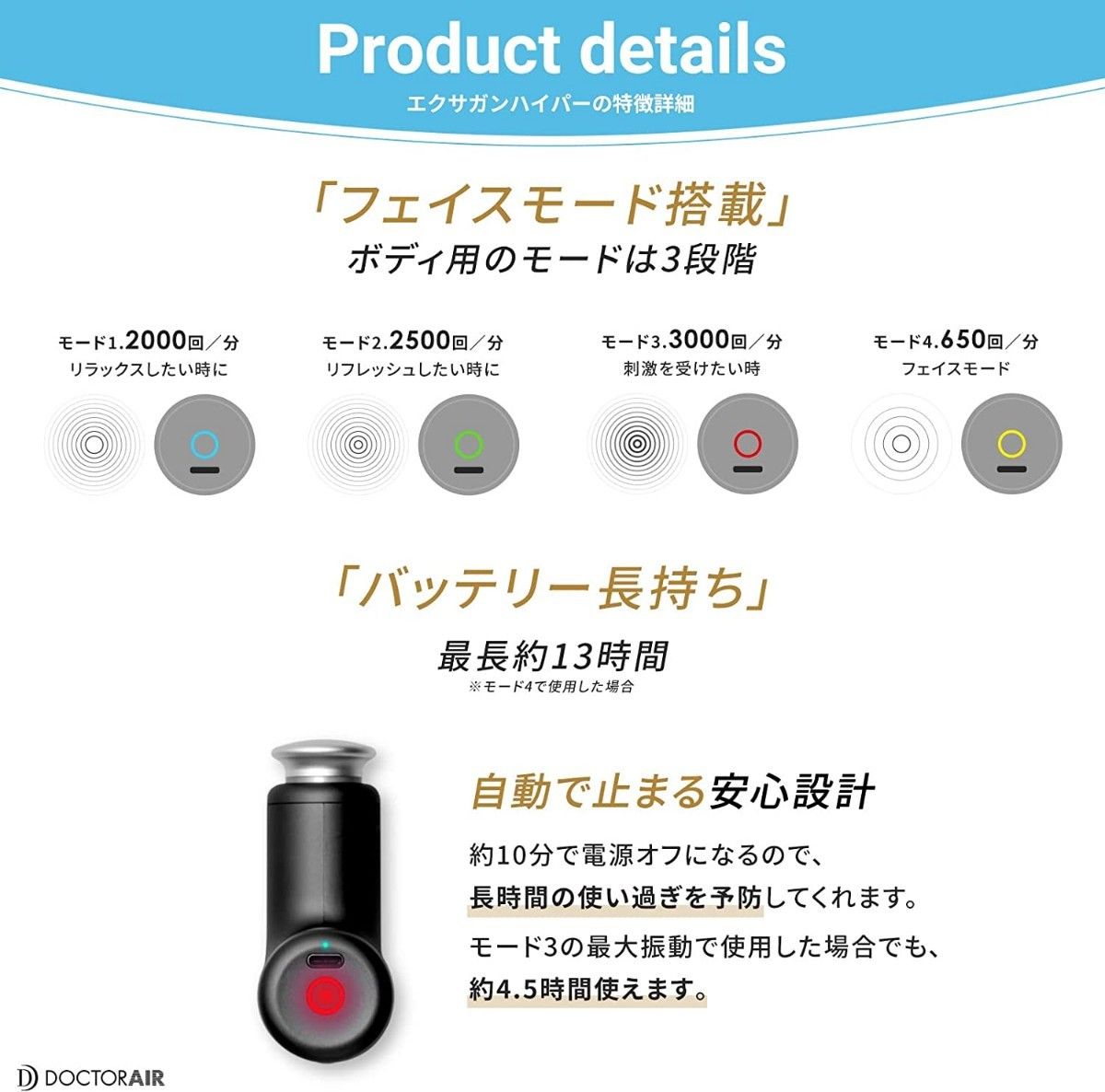 週末セール中【新品・未開封】ドクターエア エクサガン ハイパー REG
