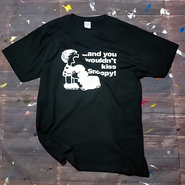 送料無料【チャーリー & ルーシー】...and you wouldn't kiss snoopy! / ブラック★選べる5サイズ/S M L XL 2XL/ヘビーウェイト 5.6オンス_画像2