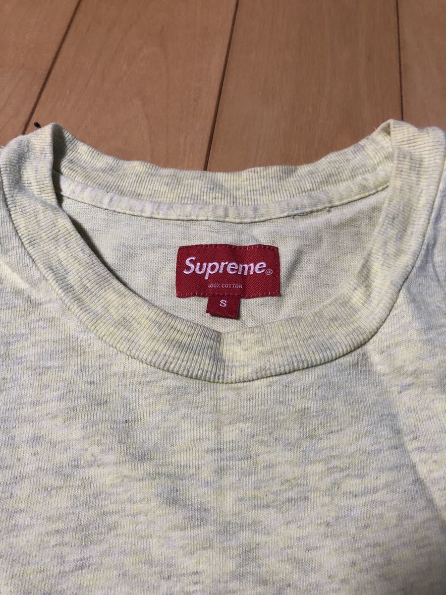 【Supreme】ポケット Tシャツ イエロー S / シュプリーム ポケT ボックスロゴ BOXLOGO BOXロゴ_画像3