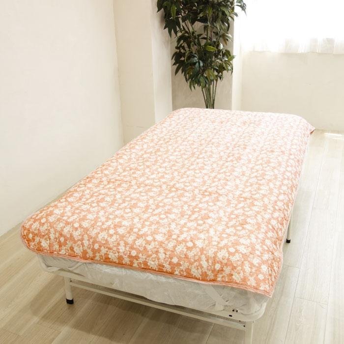  free shipping ( Hokkaido, Okinawa is 1500 jpy separate ) single (100×205cm) cotton 100% washing with water quilt bed pad OS26-D