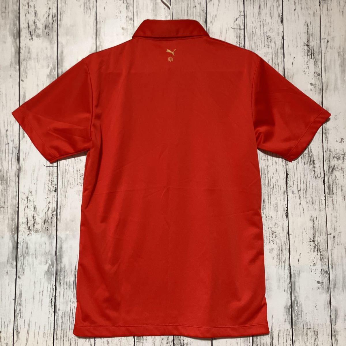 PUMA GOLF】プーマゴルフ メンズ 半袖ポロシャツ Mサイズ 赤 送料無料