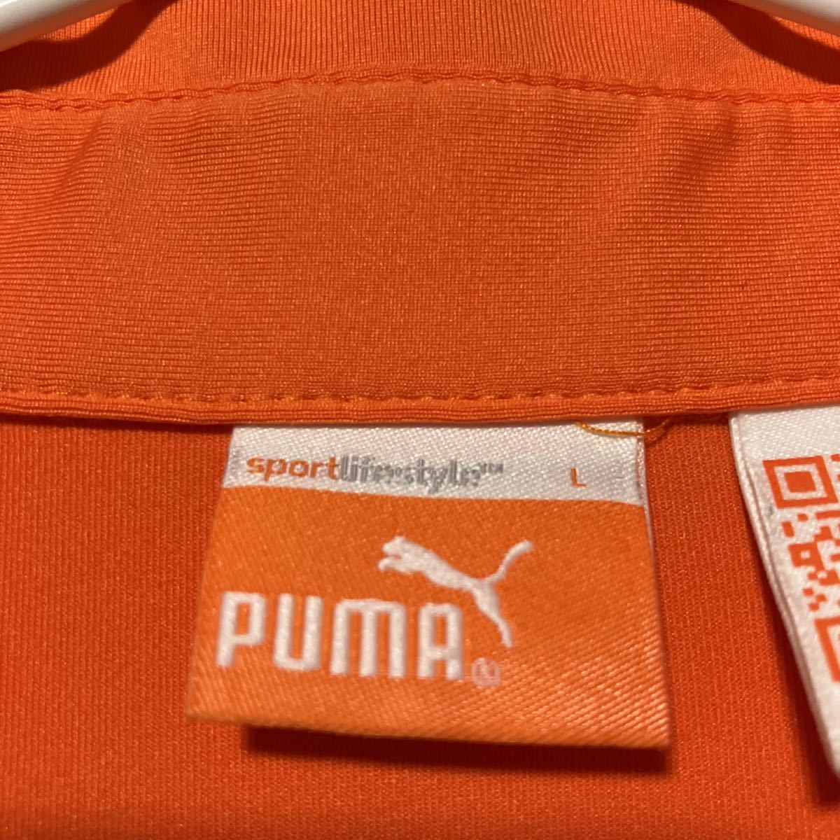 [PUMA GOLF] Puma Golf мужской рубашка-поло с коротким рукавом L размер orange стрейч материалы бесплатная доставка 