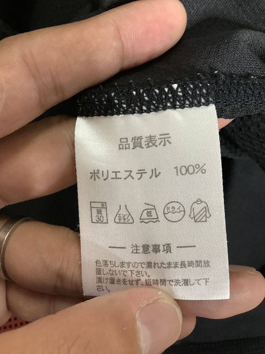 あ1252 ATHLETA アスレタ メッシュ半袖Tシャツ S ブラック ドライの画像4