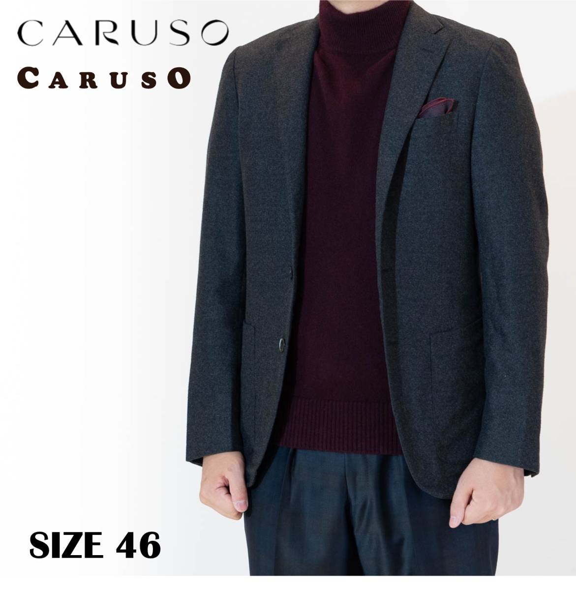 Caruso jacket gray charcoal grey ka Roo zoBelvest ISAIA STILE LATINO LARDINI TAGLIATORE BOGLIOLI who looks for .