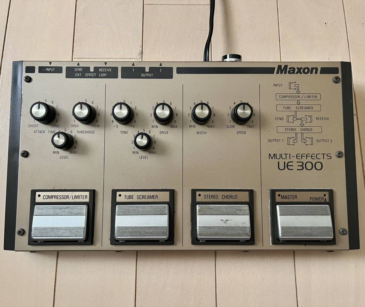 Maxon UE300 Tube Screamer マルチエフェクター TS-9 CS-9 CP-9 UE-300