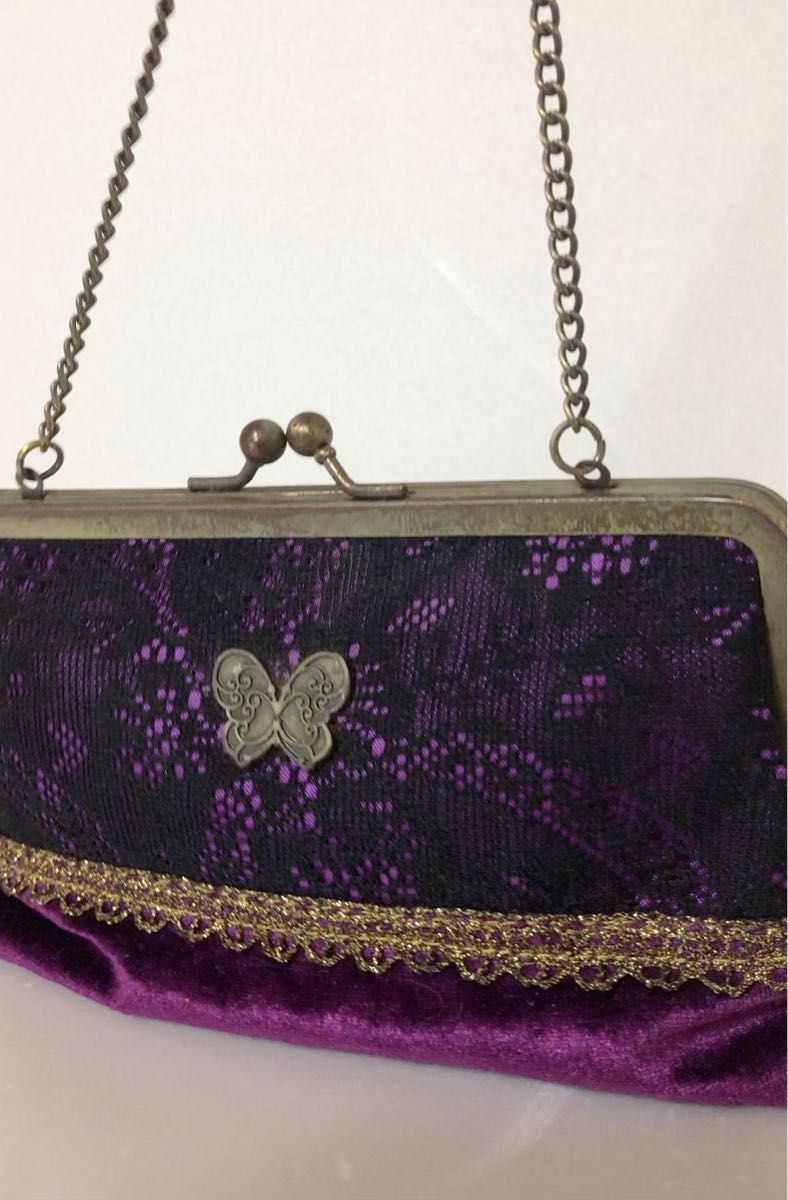 ANNA SUI がま口ミニバッグ ポーチ中古品