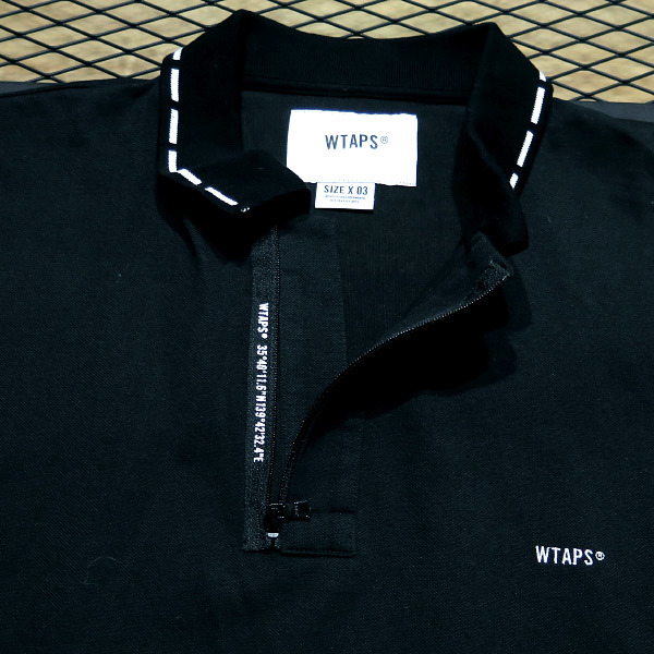 WTAPS ダブルタップス 22SS MC/SS/COPO.COOLMAX 221ATDT-CSM13 ポロシャツ ショートスリーブ ブラック 半袖の画像4