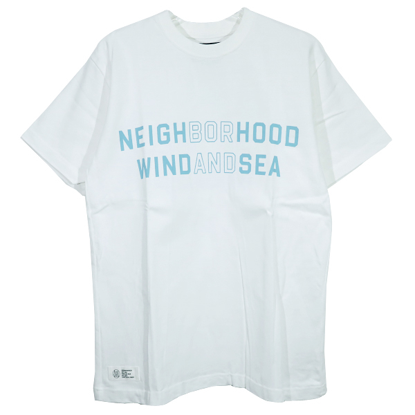 NEIGHBORHOOD x WIND AND SEA NHWDS-3/C-TEE.SS 221FRWSN-STM03S Neighborhood wing Dan si- T-shirt white 