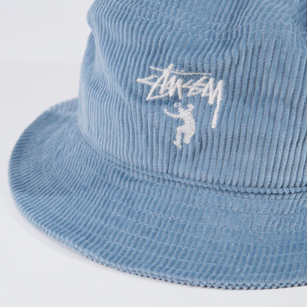 STUSSY x UNION CORDUROY BUCKET HAT ステューシー ユニオン コーデュロイ バケット ハット スティール ブルー 帽子 YX_画像5