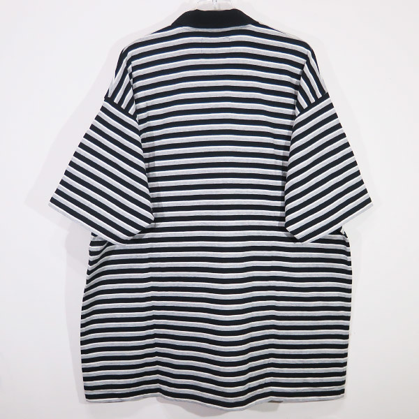 WTAPS ダブルタップス 20SS VASQUE POLO SS 02/SHIRT.COTTON 201ATDT-CSM36 バスク 半袖ポロシャツ ブラック ボーダー_画像5