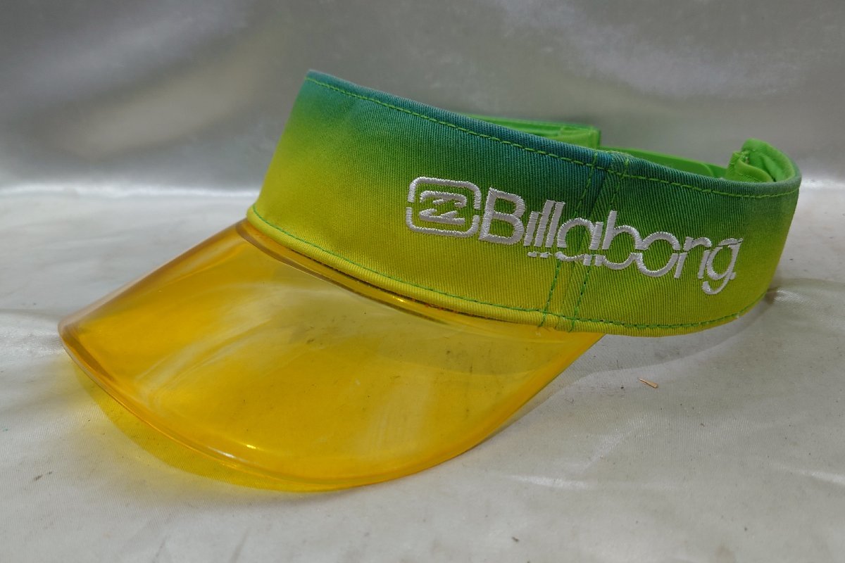 BILLABONG Billabong sun visor green green yellow yellow fashion accessories 