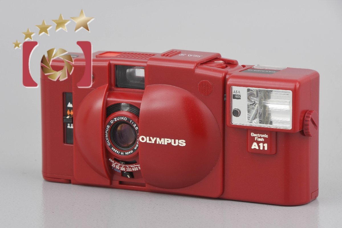 中古】OLYMPUS オリンパス XA2 レッド コンパクトフィルムカメラ の